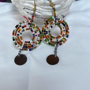 Beautiful handmade beaded earrings.
